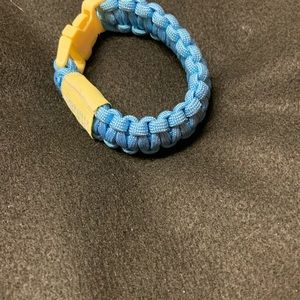 Blue braided bracelet